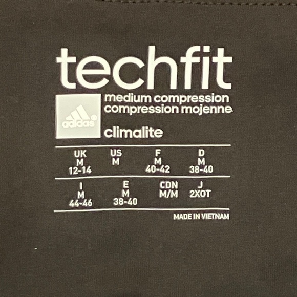 Adidas women’s medium techfit medium compression climalite athletic Leggings - Picture 3 of 16
